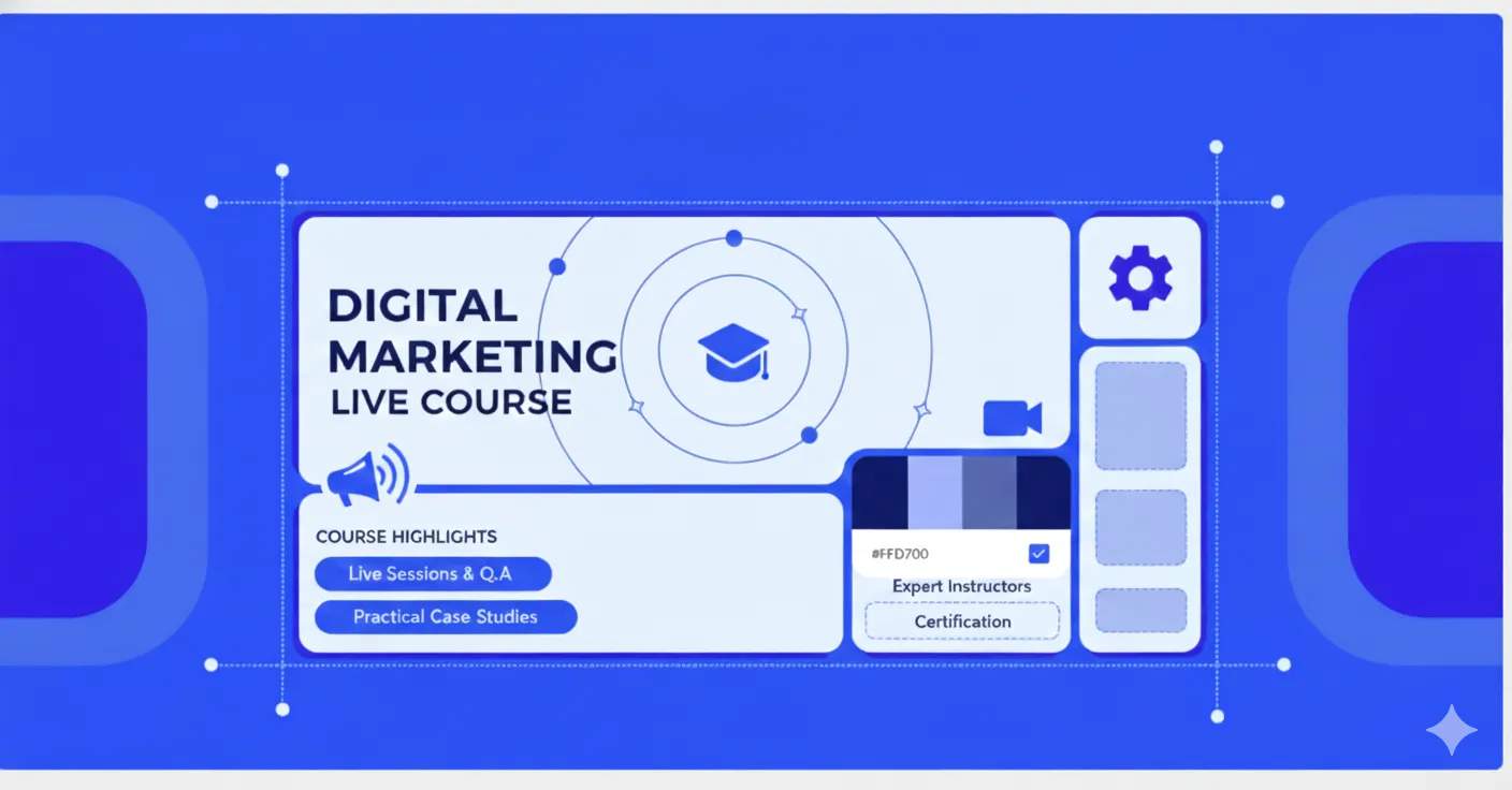 Live 1: 1 or Group Digital Marketing Course Session